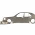 Mercedes 190 W201 szedán kulcstartó termék kép