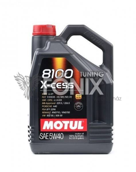 Motul 8100 x-cess 5w-40 4l - Motul olaj - Fonixtuning.hu - A tuning webshop