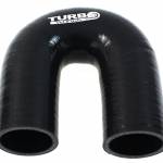 Turbócső 180fok TW fekete 63mm kép