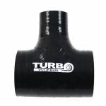 Turbócső T-idom TW fekete 70-9mm kép