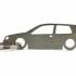 VW Volkswagen Golf MK4 3d kulcstartó termék kép